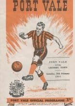 Port Vale v Grimsby Town 25-Feb-1961