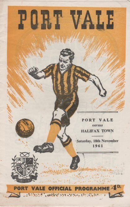 Port Vale v Halifax Town 18-Nov-1961