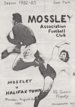 Mossley v Halifax Town 02-Aug-1982