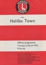 Charlton Athletic v Halifax Town  06-Mar-1973
