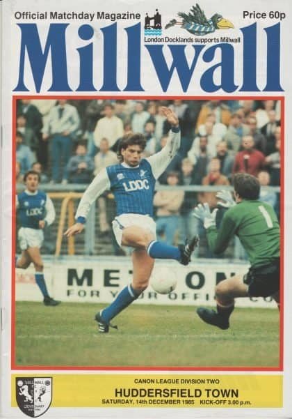 Millwall v Huddersfield Town  14-Dec-1985