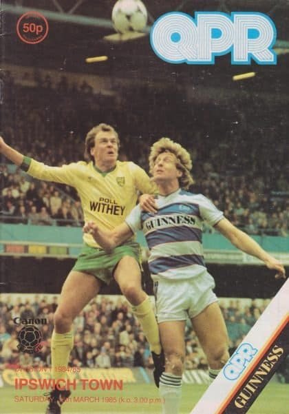 Queens Park Rangers v Ipswich Town 16-Mar-1985
