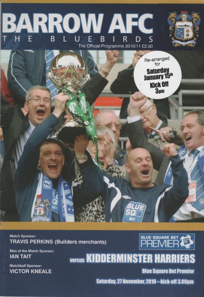 Barrow v Kidderminster Harriers 27-Nov-2010