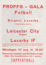 Laxarby IF v Leicester City 10-Aug-1980