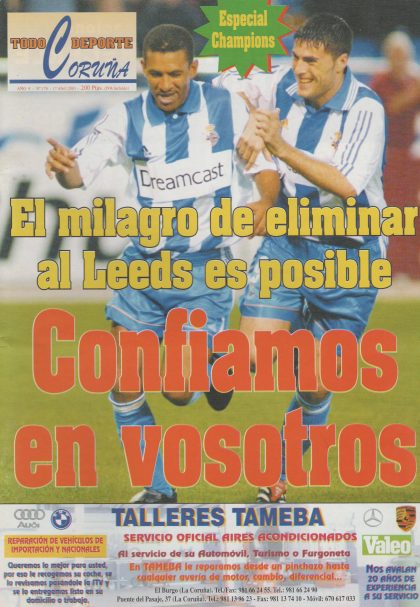Deportivo La Coruna v Leeds United 17-Apr-2001
