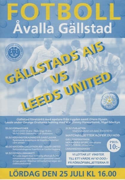 Gällstads AIS v Leeds United 25-Jul-1998