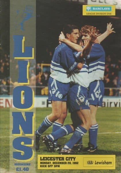 Millwall v Leicester City  28-Dec-1992