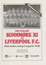 Sunnmøre XI v Liverpool  05-Aug-1988