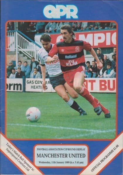 Queens Park Rangers v Manchester United 11-Jan-1989