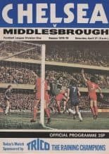 Chelsea v Middlesbrough 21-Apr-1979