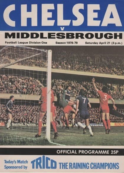 Chelsea v Middlesbrough 21-Apr-1979