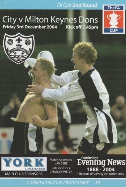 Cambridge City v Milton Keynes Dons   03-Dec-2004