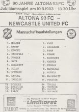 Altona 93 v Newcastle United 10-Aug-1983