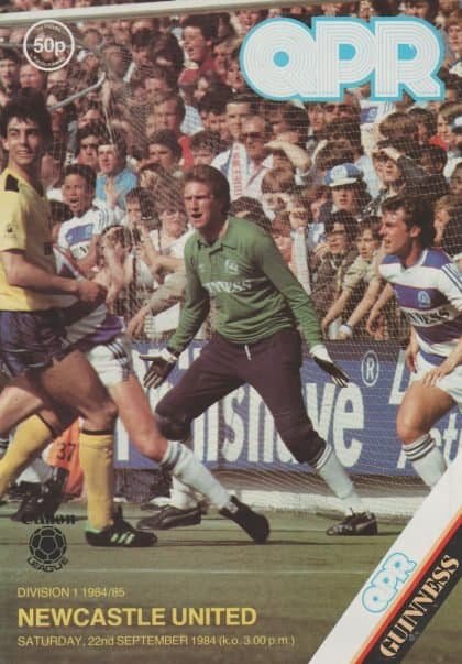 Queens Park Rangers v Newcastle United 22-Sep-1984