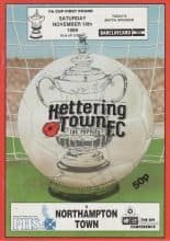 Kettering Town v Northampton Town  18-Nov-1989