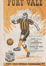 Port Vale v Northampton Town 06-Jan-1962