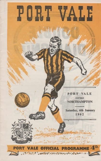 Port Vale v Northampton Town 06-Jan-1962