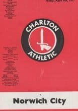 Charlton Athletic v Norwich City 09-Apr-1971
