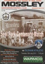 Mossley v Oldham Athletic  12-Jul-2011