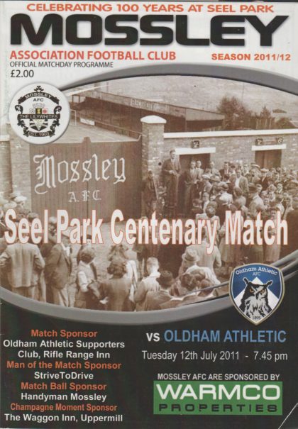 Mossley v Oldham Athletic  12-Jul-2011