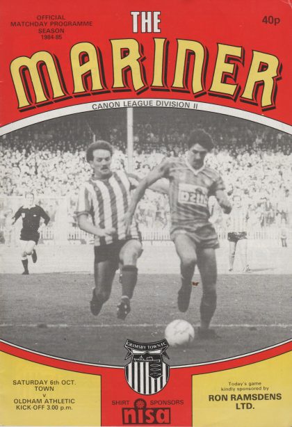 Grimsby Town v Oldham Athletic 06-Oct-1984