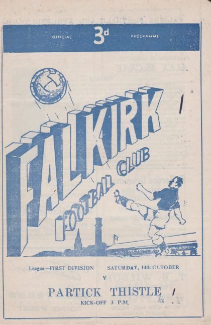 Falkirk v Partick Thistle 14-Oct-1961