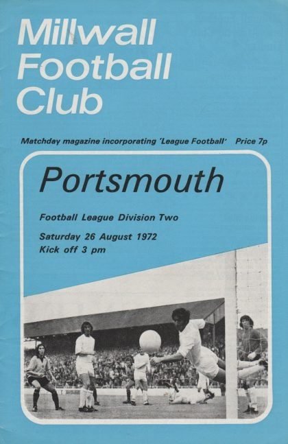 Millwall v Portsmouth  26-Aug-1972