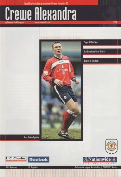 Crewe Alexandra v Queens Park Rangers 10-Apr-2001