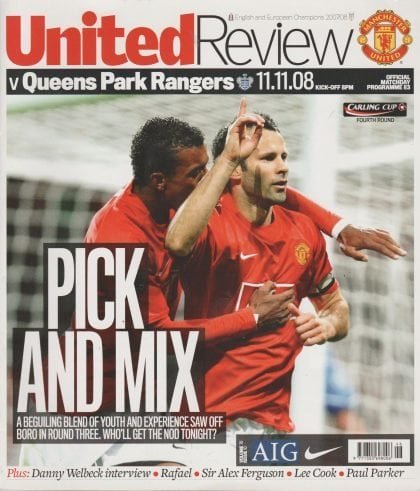 Manchester United v Queens Park Rangers 11-Nov-2008
