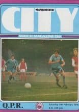 Manchester City v Queens Park Rangers  11-Feb-1978
