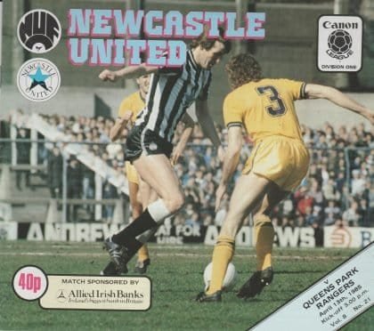 Newcastle United v Queens Park Rangers 13-Apr-1985