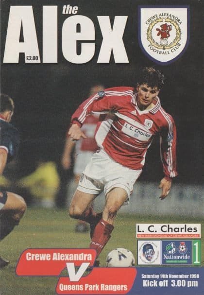 Crewe Alexandra v Queens Park Rangers 14-Nov-1998