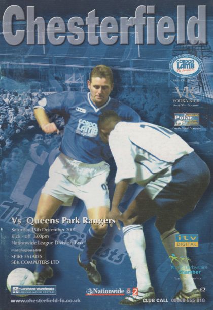 Chesterfield v Queens Park Rangers   15-Dec-2001