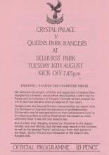 Crystal Palace v Queens Park Rangers 16-Aug-1983