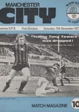 Manchester City v Queens Park Rangers 17-Nov-1973