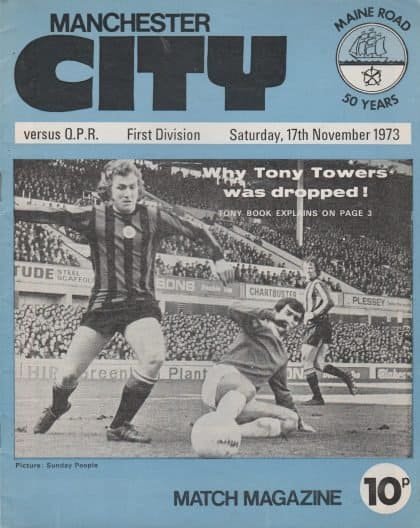 Manchester City v Queens Park Rangers 17-Nov-1973