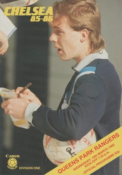 Chelsea v Queens Park Rangers 19-Mar-1986