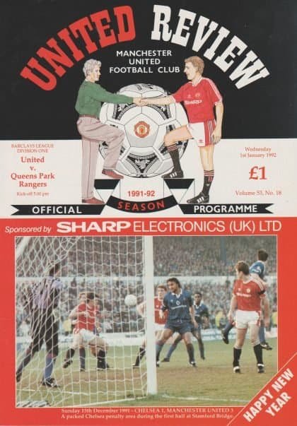 Manchester United v Queens Park Rangers 01-Jan-1992