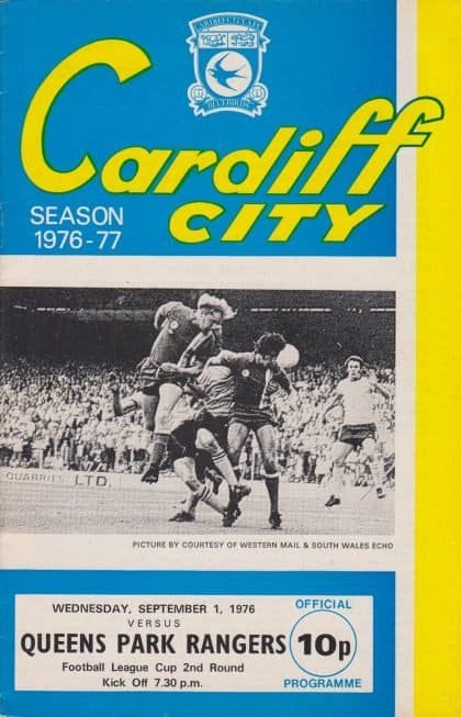 Cardiff City v Queens Park Rangers 01-Sep-1976
