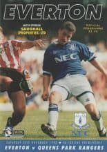Everton v Queens Park Rangers 20-Nov-1993
