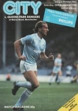 Manchester City v Queens Park Rangers 20-Sep-1986