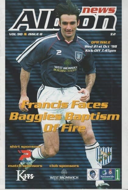 West Bromwich Albion v Queens Park Rangers 21-Oct-1998