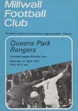 Millwall v Queens Park Rangers 21-Apr-1973