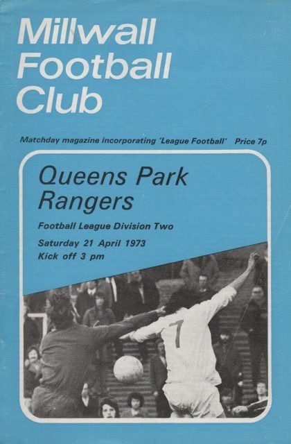Millwall v Queens Park Rangers 21-Apr-1973