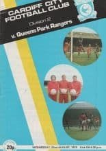 Cardiff City v Queens Park Rangers 22-Aug-1979