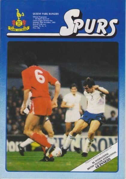 Tottenham Hotspur v Queens Park Rangers 26-Nov-1983