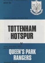 Tottenham Hotspur v Queens Park Rangers 26-Dec-1973