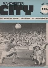 Manchester City v Queens Park Rangers 28-Sep-1974