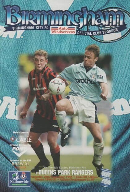 Birmingham City v Queens Park Rangers 28-Sep-1996