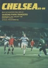 Chelsea v Queens Park Rangers 29-Jan-1986